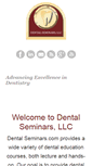 Mobile Screenshot of dentalseminars.com